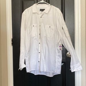 Men’s INC International white long sleeve dress shirt